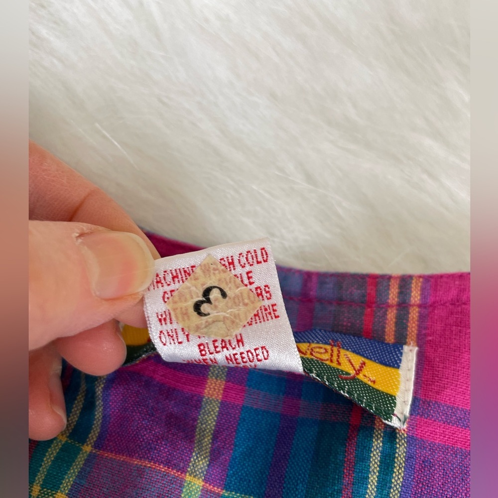 Bryn Connelly Colorful Cotton Plaid Dress - Picture 9 of 11